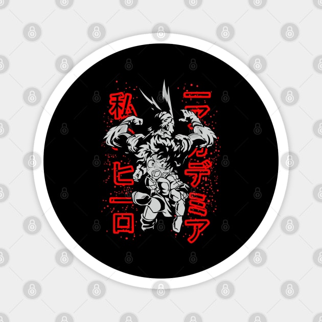 Midoriya and All Might - My Hero Academia Magnet by Otaku Vibes